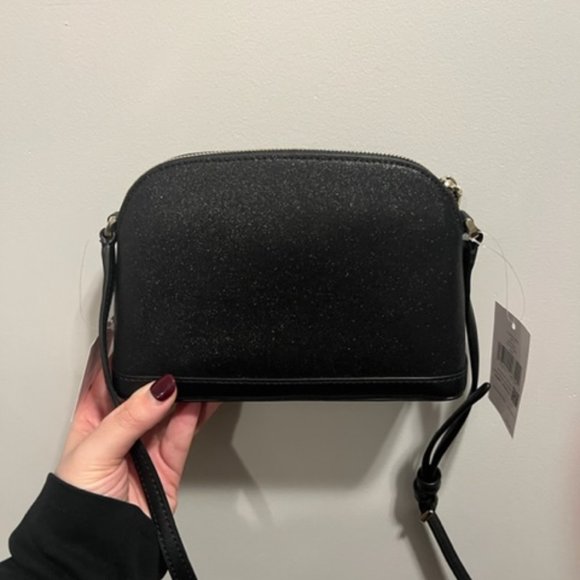 Kate Spade Black Glitter Cross Body Bag - Picture 3 of 6